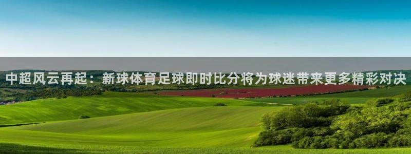 中超风云再起：新球体育足球即时比分将为球迷带来更多精彩对决